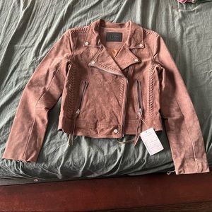 Blank NYC suede moto jacket *sample*